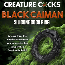 Creature Cocks Cockring Black Caiman Noir